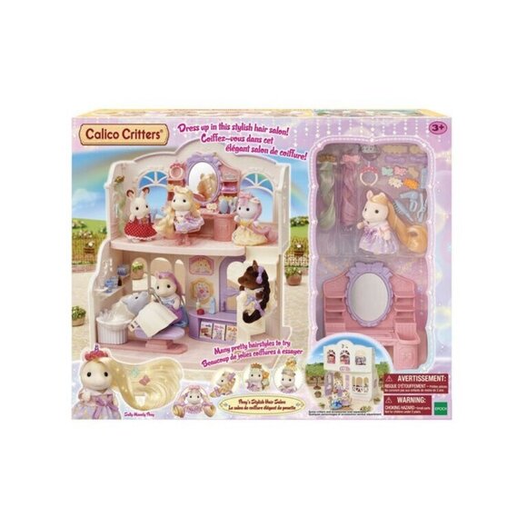 Calico Critters Pony's Stylish Hair Salon Dollhouse Playset & Accessories NEW - Picture 3 of 7